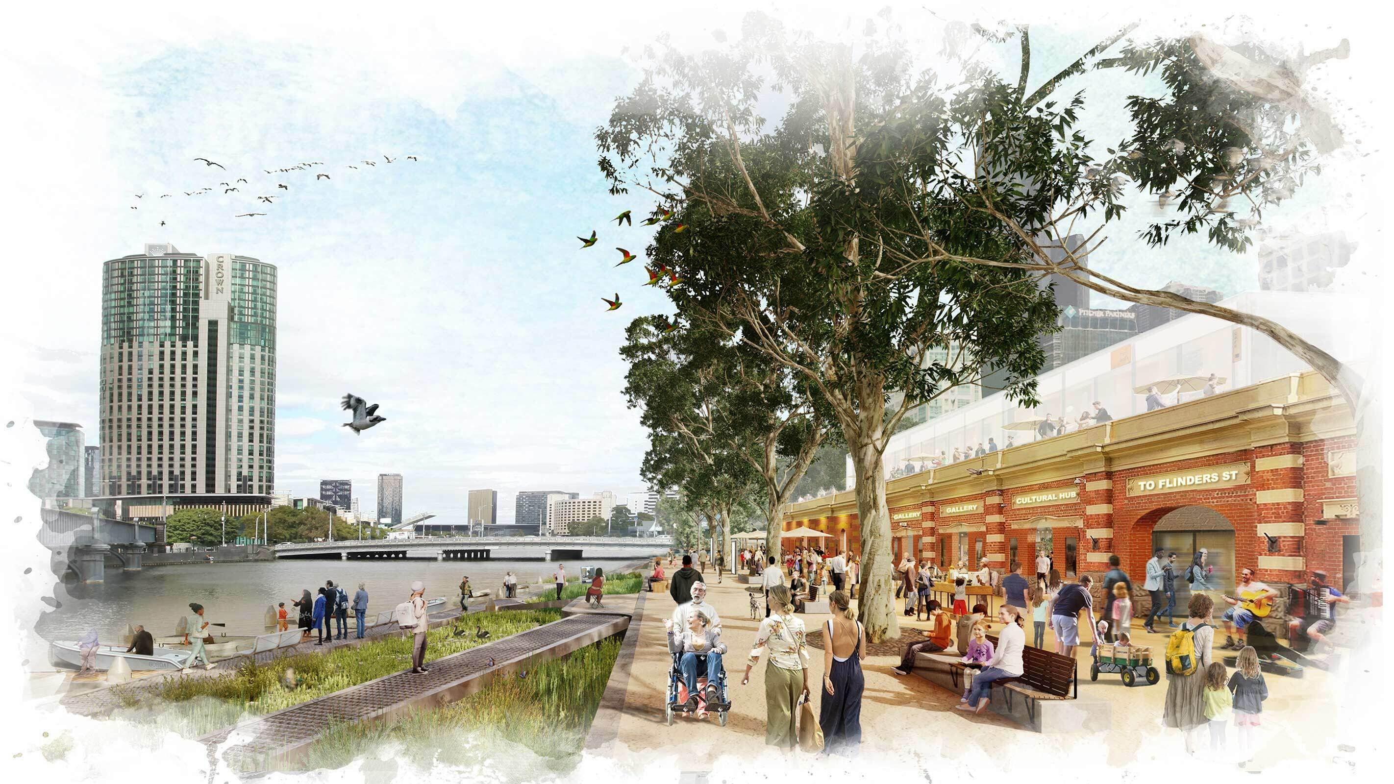 Melbourne's Greenline Project enters community… ASPECT Studios